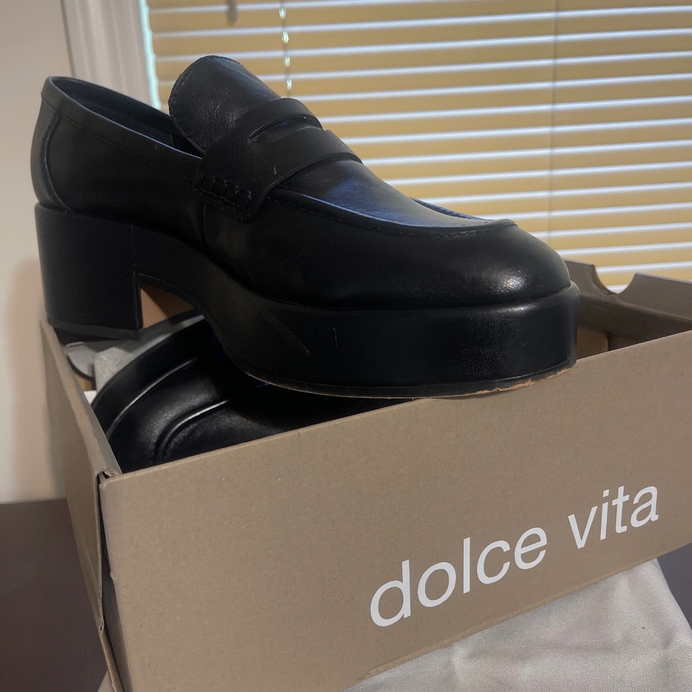 Black loafer